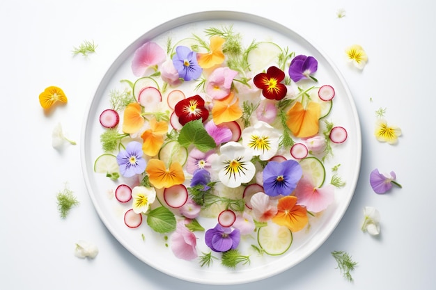 Farfurie cu preparat colorat